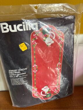 Bucilla vintage Christmas themed appliqué craft kit